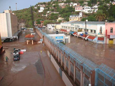 July 2008 flooding in Nogales, Sonora, and Nogales, Arizona. Photo: Sierra Club.