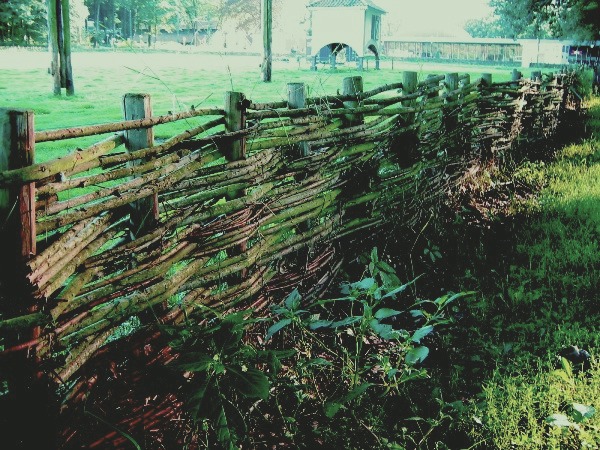 Hand-built fence