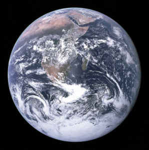 "The Earth seen from Apollo 17" by NASA/Apollo 17 crew; taken by either Harrison Schmitt or Ron Evans - http://www.nasa.gov/images/content/115334main_image_feature_329_ys_full.jpgAlt: http://grin.hq.nasa.gov/ABSTRACTS/GPN-2000-001138.html (direct link). Licensed under Public Domain via Commons - https://commons.wikimedia.org/wiki/File:The_Earth_seen_from_Apollo_17.jpg#/media/File:The_Earth_seen_from_Apollo_17.jpg